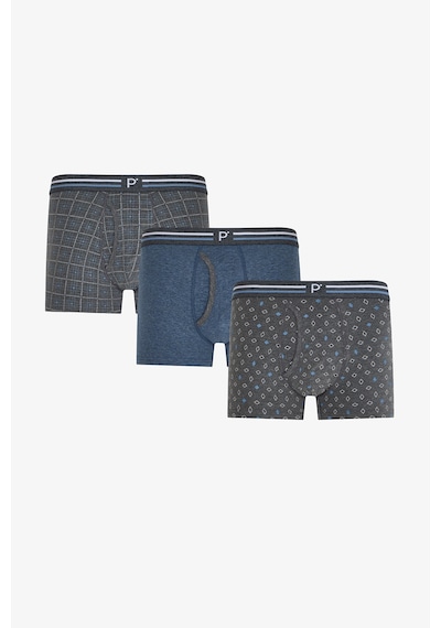 Penti Erkek Blend Çizgili 3lü Boxer Çok Renkli