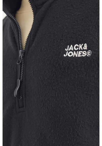 Jack & Jones Jjecorp Logo Fleece Quarter Zıp Siyah12258490 001