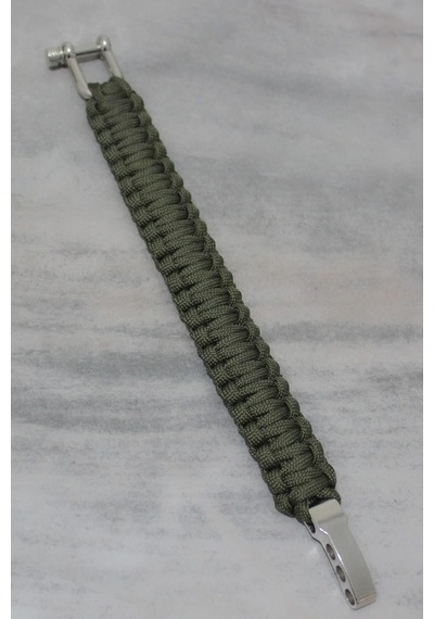 Lariss Paracord Paraşüt Ipi Outdoor Bileklik 3 Kademeli U Klips Çok Renkli