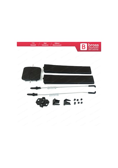 Vw T5 Caravelle için Yan Sürgülü Cam Tamir Seti 7h0847781b N11.20043