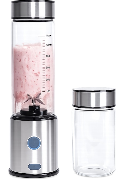 Taşınabilir Cam Blender 450 Ml 350 Ml Çift Hazneli Smoothie Blender - Lisinya