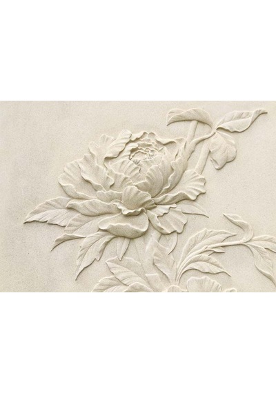 3D Kabartma Çiçek Desen Duvar Kağıdı