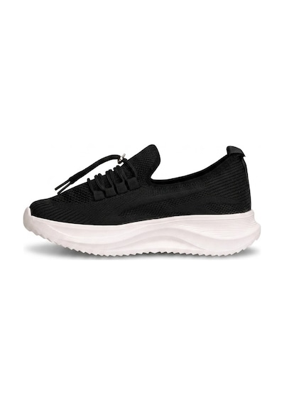 Elit Erd2611 Kadın Klasik Sneaker Siyah - Beyaz