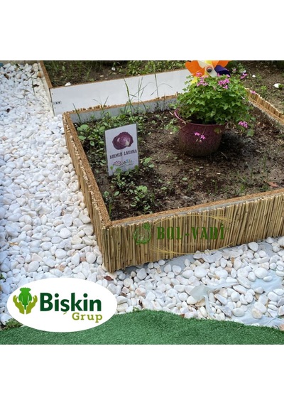 Natural 30cm X 200cm Bambu Kamış Hasır Çit Dekoratif Bahçe Balkon Ve Duvar Çiti Reed Fence