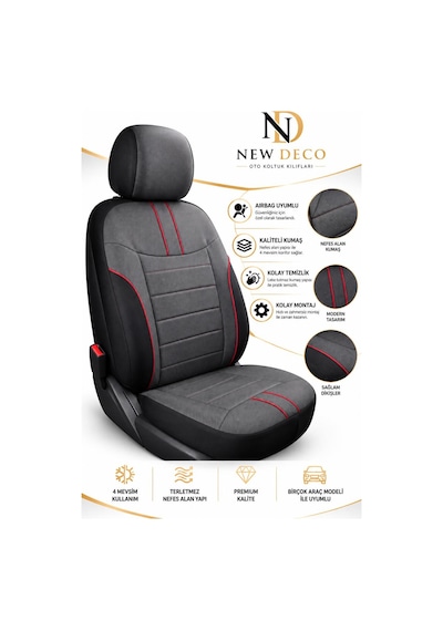 Seat Toledo Uyumlu Jakar Arabiyeli Oto Koltuk Kılıfı Airbag Uyumlu Lüks Seri Tam Set 47494515
