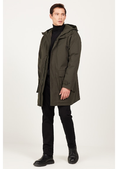 Ac&Co / Altınyıldız Classics Erkek Hakı Standart Fit Normal Kesim Kapüşonlu Kaban Haki Ac&Co / Altınyıldız Classics Erkek Hakı Standart Fit Normal Kesim Kapüşonlu Kaban Haki