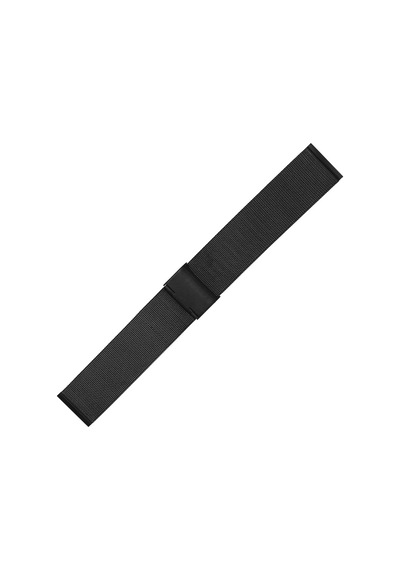 Fado Siyah Örgü Hasır Çelik Saat Kordonu Siyah 20 Mm 458 Siyah