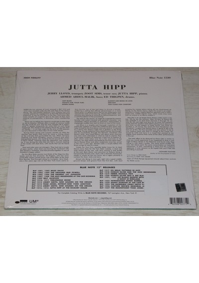 Jutta Hipp With Zoot Sims - 33 LP Albüm ! Ambalajlı