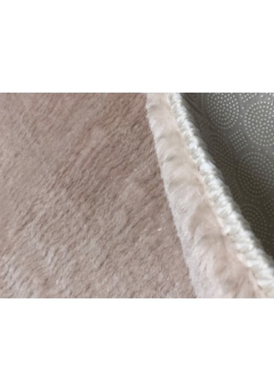 Kaymaz Taban Pofuduk Post Peluş Halı Beyaz-Antrasit-Vizon