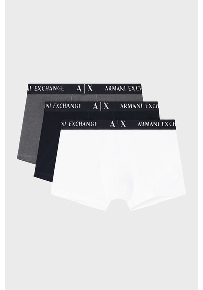 Armani Exchange Erkek Boxer Xm000871 Af13682 M7010 Siyah-beyaz-gri Siyah-beyaz-gri