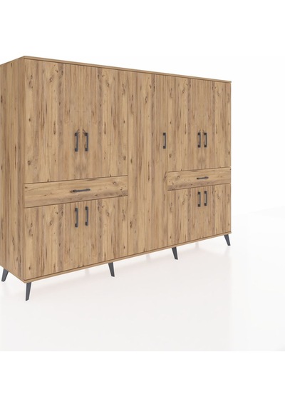 Hyperion Dolap 12 Raflı 2 Çekmeceli 8 Kapaklı 220x44x163 Çam-çam Çam-çam Hyperion Dolap 12 Raflı 2 Çekmeceli 8 Kapaklı 220x44x163 Çam-çam Çam-çam