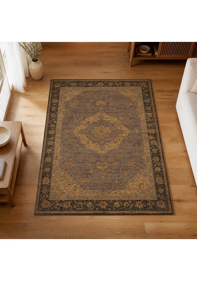 Kartela Halı Novi Halı Jüt Taban Dokuma Halı Kahverengi - 120 X 180 Cm