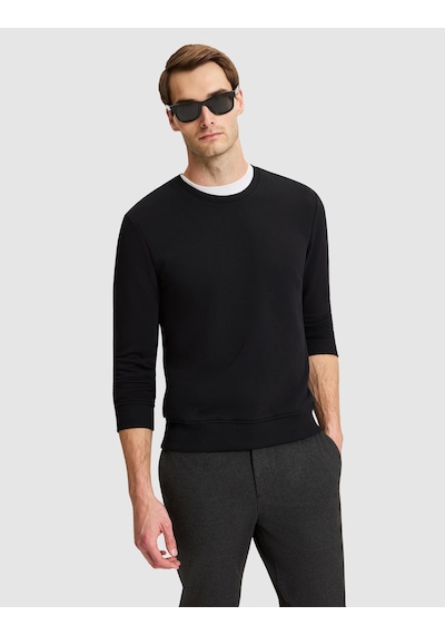 Pierre Cardin Siyah Regular Fit Basic Sweatshirt 50334023-vr046