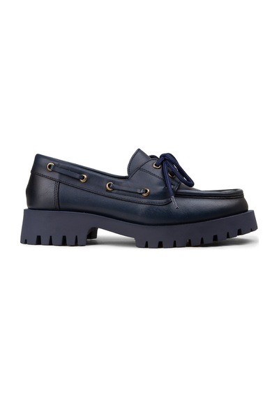 Deery Kadın Hakiki Deri Lacivert Marin Loafer - 02036zlcvc02
