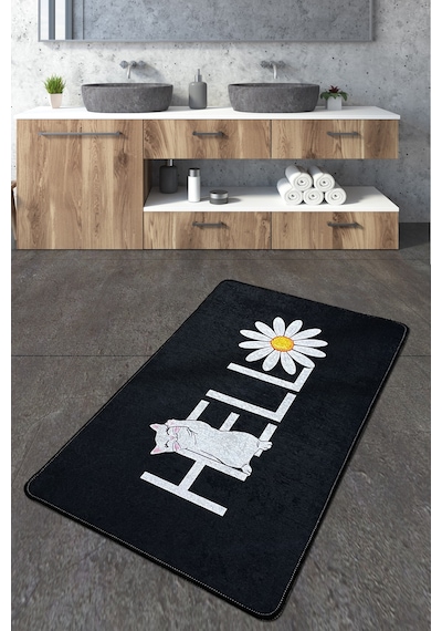 Hola Gato Banyo Halısı Djt 70x120 cm