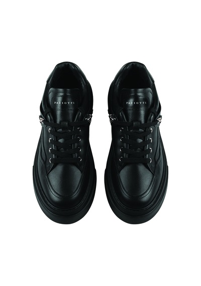 D Vt999 Vitello Black Sneaker Günlük Erkek Lu68458 Paciotti Men Shoe D Vt999 Vitello Black