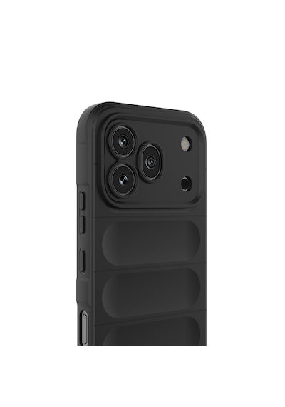 Honor 600 Pro 5g Kılıf Kamera Korumalı Derbe Emici Esnek Tpu Oyuklu Arka Yüzey Tasarımlı Silikon Kapak Siyah