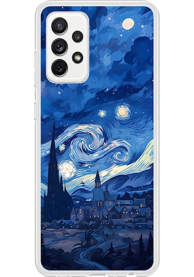 Samsung Galaxy A72 Uyumlu Şeffaf Kılıf Aesthetic 8 Tasarımlı