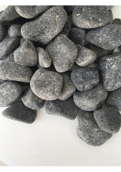 Ekodoğa Siyah Bazalt Taş, 15 Kg, 2,5-4 Cm, Bahçe Yer Döşemesi Diğer