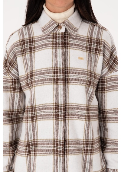 U.s. Polo Assn. Kadın Haki Gömlek Desenli 50316698-vr027 Hakı