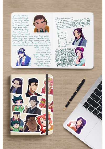 Kusuriya No Hitorigoto The Apothecary Diaries Anime Yapışkanlı Folyo Sticker Paketi 25 Adet Çok Renkli