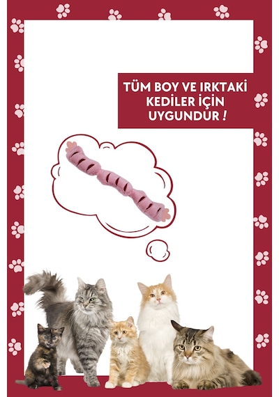 Miyav Matatabili Peluş Sosis Kedi Oyuncağı