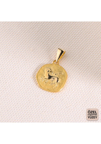 Goldkupe 14 Ayar Altın Koç Burç Kolye Ucu 1,80 Gr-6389 Altın