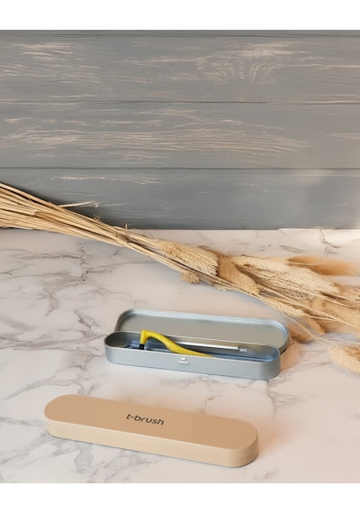Tbrush Diş Silgisi ve Diş Silgisi Metal Kabı