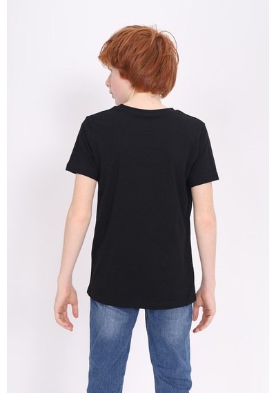 Toontoy Unisex Çocuk Atatürk Baskılı Tişört Siyah