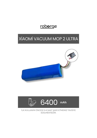 Xiaomi Vacuum Mop 2 Ultra Stytj05zhmhw Robot Süpürge Uyumlu Batarya 6400 Mah - Muadil Ürün