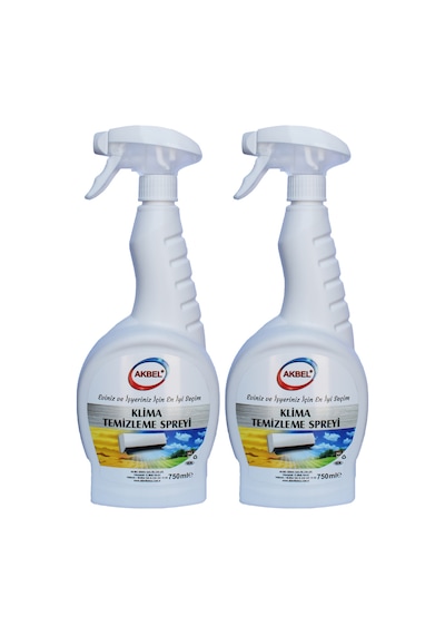 Akbel Klima Temizleme Spreyi 750 Ml 2 Li Ekonomik Paket