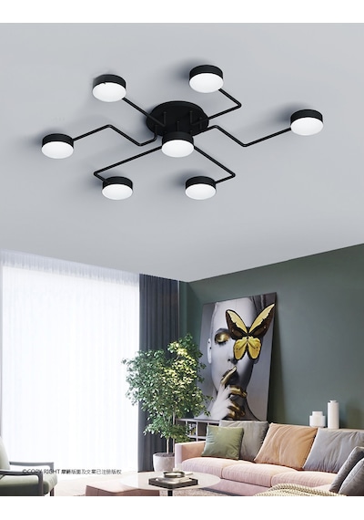 Simaavize Led Retro Örümcek Avize