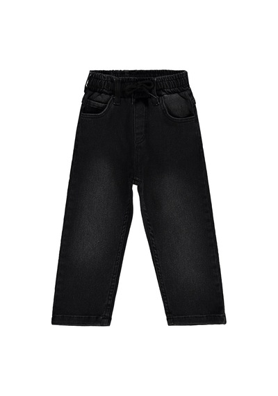 Civil Boys Beli Lastikli Jogger 2-5 Yaş Pantolon Kot - Siyah