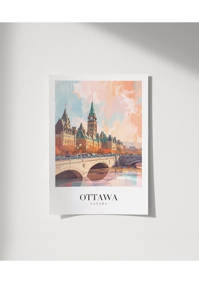 Çerçevesiz Poster Kanada Ottawa İ