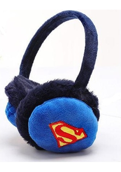 Schulzz Superman Soğuk Rüzgar Geçirmez Peluş Kulaklık