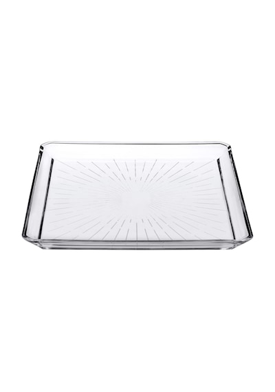 Paşabahçe Madlen Servis Tabağı 68683 Madlen Crystal Glass 24x24 Şeffaf