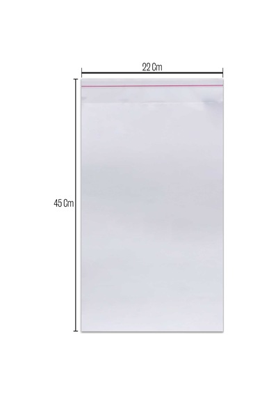 22X45 Bantlı Opp Parlak-Şeffaf Jelatin 100 Adet