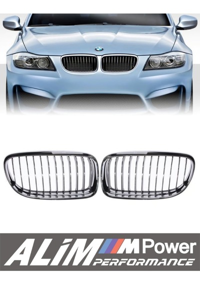 Bmw 3 Series E90 Lcı 2008 2011 Full Krom Ön Böbrek Panjur Seti Grille