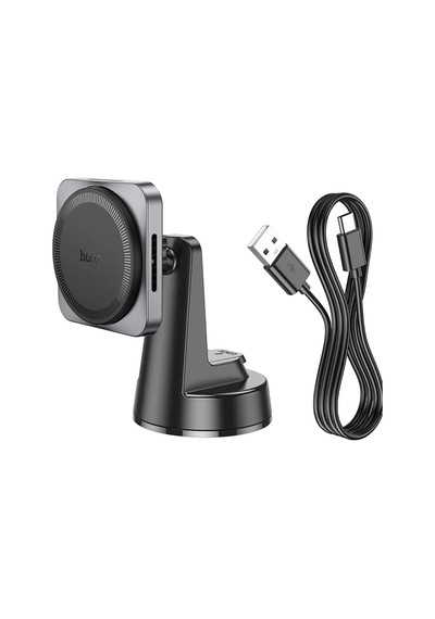 Hoco. Hw16 Vantuzlu 15w Kablosuz Şarjlı Magsafe Manyetik Tutucu - Siyah Siyah