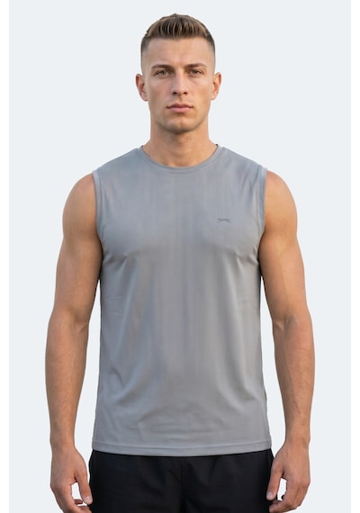 Slazenger Herofıt Erkek Kolsuz Gri Atlet