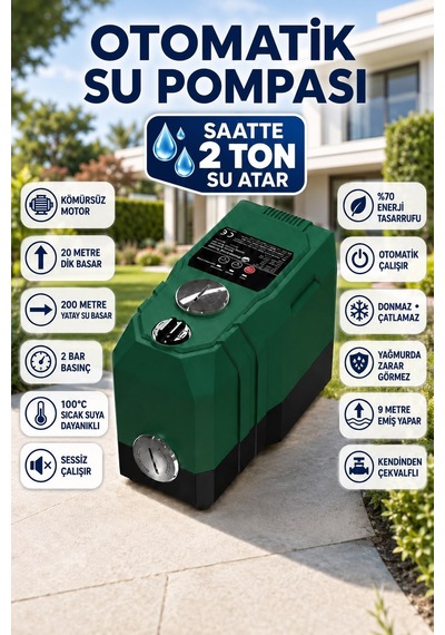 Sv308 Frekans Konvertörlü Sessiz Akıllı Su Pompası Otomatik 2 Kat 3 Daire Hidrafor Kömürsüz Motor Sabit Basınç