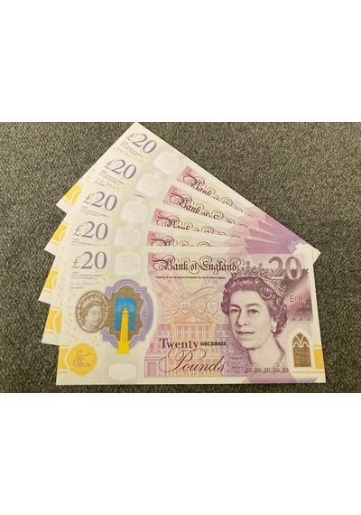 100 Adet 20 Sterlin Banknot Pound Para Geçersiz Paralar