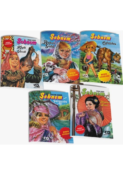 Şebnem Moda Serisi Kes-yapıştır Bebek Giydirme 5 Kitap