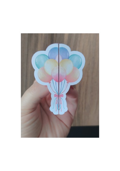 50 Adet Balon Reklam Tanıtım Kartları Pembe