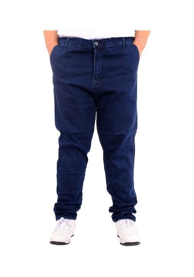Mode Xl Büyük Beden Erkek Kot Pantolon Yan Cep Chıno 18880 Mavi Mavi