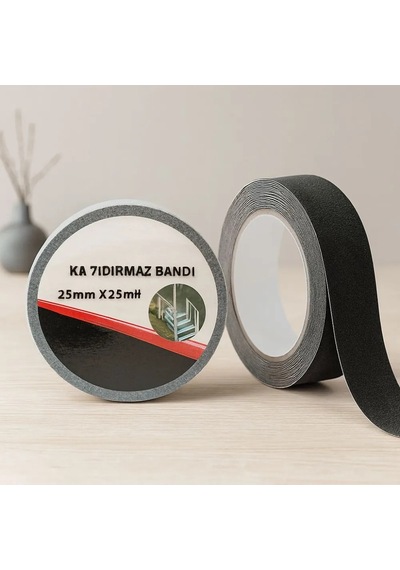 Jenerik Kaydırmaz Bant 25mm X 25m Siyah