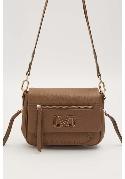 Levidor Camel Ön Fermuar Detaylı Omuz Çantası Camel