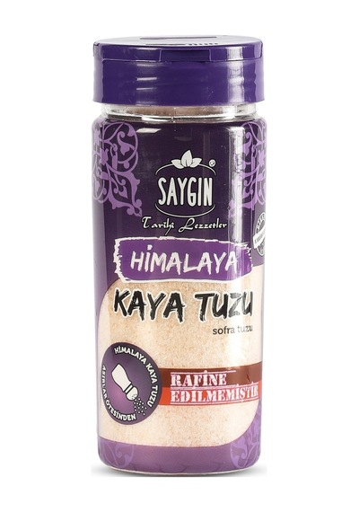Saygın Tuz Rafine Edilmemiş Doğal Himalaya Kristal Kaya Tuzu Sofra Tuzu İnce Taneli Tuzluklu 250 G