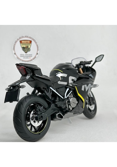 Cfmoto 250sr 1:12 Sesli Işıklı Diecast Motosiklet Modeli - Siyah