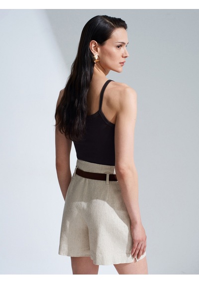 Dilvin 32774 Halter Yaka Top-koyu Kahve